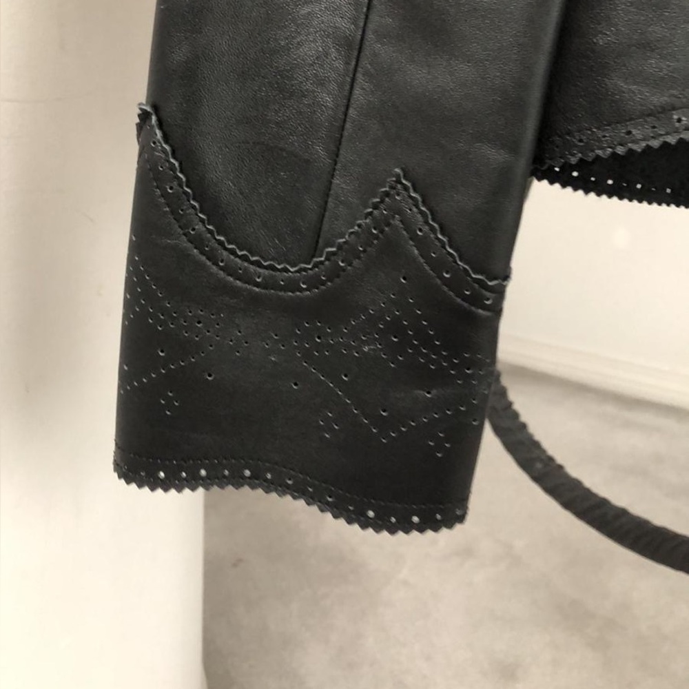 DKNY Women’s Black Leather Jacket - Picture 4 of 6